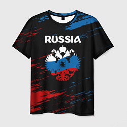 Футболка мужская Russia Герб в стиле, цвет: 3D-принт