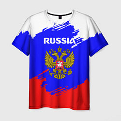 Футболка мужская Russia Геометрия, цвет: 3D-принт