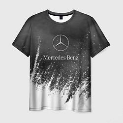 Футболка мужская Mercedes-Benz: Облако с Брызгами, цвет: 3D-принт