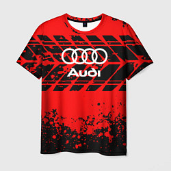 Футболка мужская Audi шины, цвет: 3D-принт