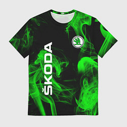 Мужская футболка Skoda: Green Smoke