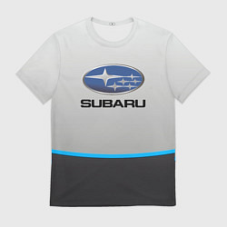 Мужская футболка Subaru Неоновая полоса