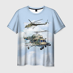 Футболка мужская Ми-8 Вертолёт, цвет: 3D-принт