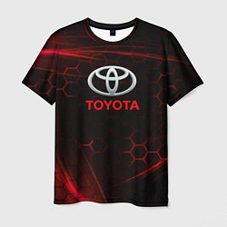 Футболка мужская Toyota sport соты, цвет: 3D-принт