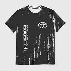 Футболка мужская ТОЙОТА TRD 4X4 - Краски, цвет: 3D-принт