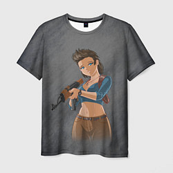 Футболка мужская Nathan Drake girl from Uncharted by sexygirlsdraw, цвет: 3D-принт