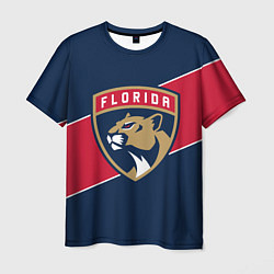 Футболка мужская Florida Panthers , Флорида Пантерз, цвет: 3D-принт