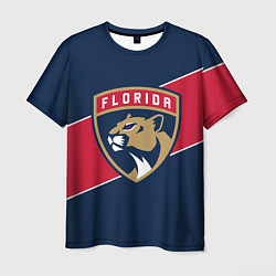 Футболка мужская Florida Panthers , Флорида Пантерз, цвет: 3D-принт