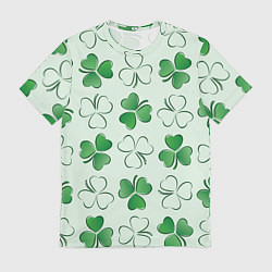 Футболка мужская Трехлистный клевер День Св Патрика, цвет: 3D-принт
