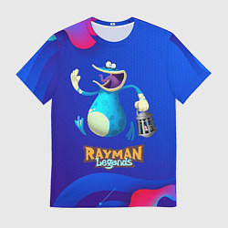 Футболка мужская Синий globox Rayman, цвет: 3D-принт