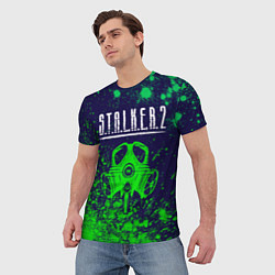 Футболка мужская S T A L K E R 2 Краска, цвет: 3D-принт — фото 2