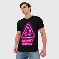 Футболка мужская Five Nights at Freddys: Security Breach лого, цвет: 3D-принт — фото 2
