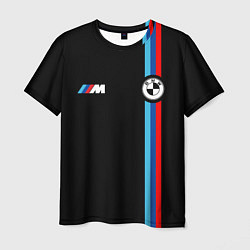 Футболка мужская БМВ 3 STRIPE BMW, цвет: 3D-принт