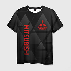 Футболка мужская Mitsubishi Геометрия треугольники, цвет: 3D-принт