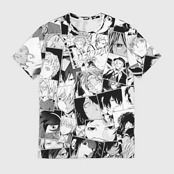 Мужская футболка Bungo Stray Dogs pattern