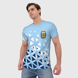 Футболка мужская Сборная Аргентины футбол, цвет: 3D-принт — фото 2