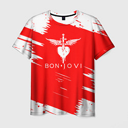 Футболка мужская Bon jovi, цвет: 3D-принт
