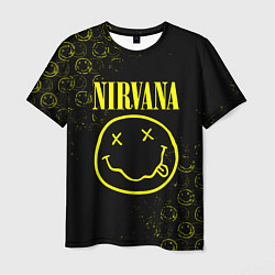 Футболка мужская NIRVANA логотипы, цвет: 3D-принт