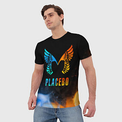 Футболка мужская Placebo, Logo, цвет: 3D-принт — фото 2