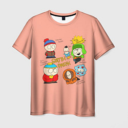 Футболка мужская Южный парк персонажи South Park, цвет: 3D-принт