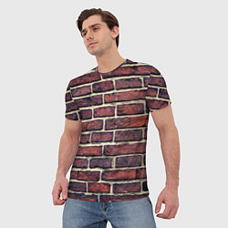 Футболка мужская Brick Wall, цвет: 3D-принт — фото 2