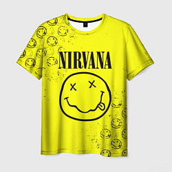 Футболка мужская NIRVANA лого, цвет: 3D-принт