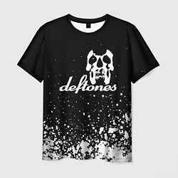 Футболка мужская Deftones - череп, цвет: 3D-принт