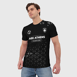 Футболка мужская AEK Athens Форма Чемпионов, цвет: 3D-принт — фото 2