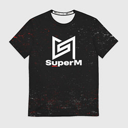 Футболка мужская Superm мелкие брызги красок, цвет: 3D-принт