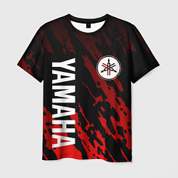 Футболка мужская Yamaha - Красные пятна, цвет: 3D-принт