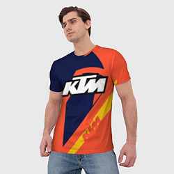 Футболка мужская KTM VINTAGE SPORTWEAR, цвет: 3D-принт — фото 2