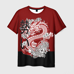 Футболка мужская Китайский Дракон Символ Добра, цвет: 3D-принт