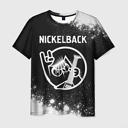 Футболка мужская Nickelback КОТ Брызги, цвет: 3D-принт