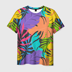 Футболка мужская Тропические экзотические листья, цвет: 3D-принт