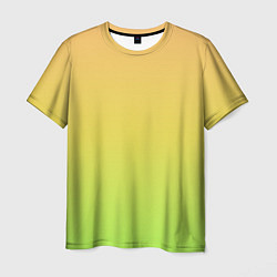 Футболка мужская GRADIEND YELLOW-GREEN, цвет: 3D-принт