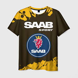 Футболка мужская СААБ Sport - Краска, цвет: 3D-принт