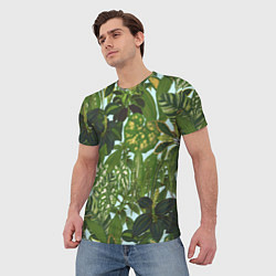 Футболка мужская Зеленые Тропические Растения, цвет: 3D-принт — фото 2