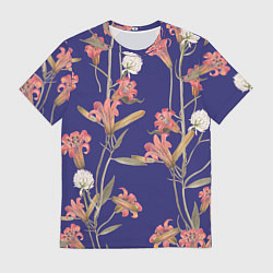 Футболка мужская Цветы Оранжевые Лилии, цвет: 3D-принт