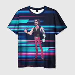 Футболка мужская Johnny Джонни Cyberpunk, цвет: 3D-принт