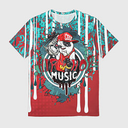 Футболка мужская Hip hop - Music, цвет: 3D-принт