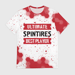 Футболка мужская Spintires: красные таблички Best Player и Ultimate, цвет: 3D-принт