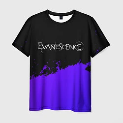 Футболка мужская Evanescence Purple Grunge, цвет: 3D-принт