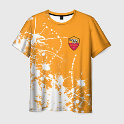 Футболка мужская Roma маленькое лого краска, цвет: 3D-принт