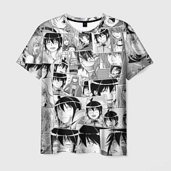 Мужская футболка Tsuki ga Michibiku Isekai Douchuu pattern