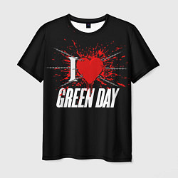 Футболка мужская Green Day Сердце, цвет: 3D-принт