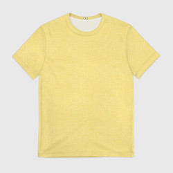 Мужская футболка Текстурированный лимонно-желтый однотонный