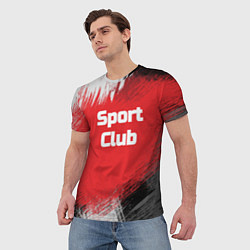 Футболка мужская Sport Club Спортивный клуб, цвет: 3D-принт — фото 2