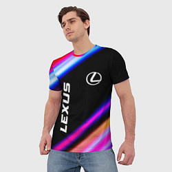 Футболка мужская Lexus Speed Lights, цвет: 3D-принт — фото 2