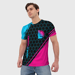 Футболка мужская League of Legends Neon Gradient, цвет: 3D-принт — фото 2