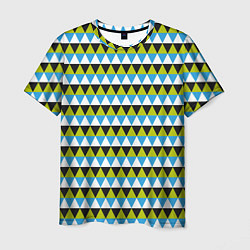 Футболка мужская Геометрические треугольники, цвет: 3D-принт